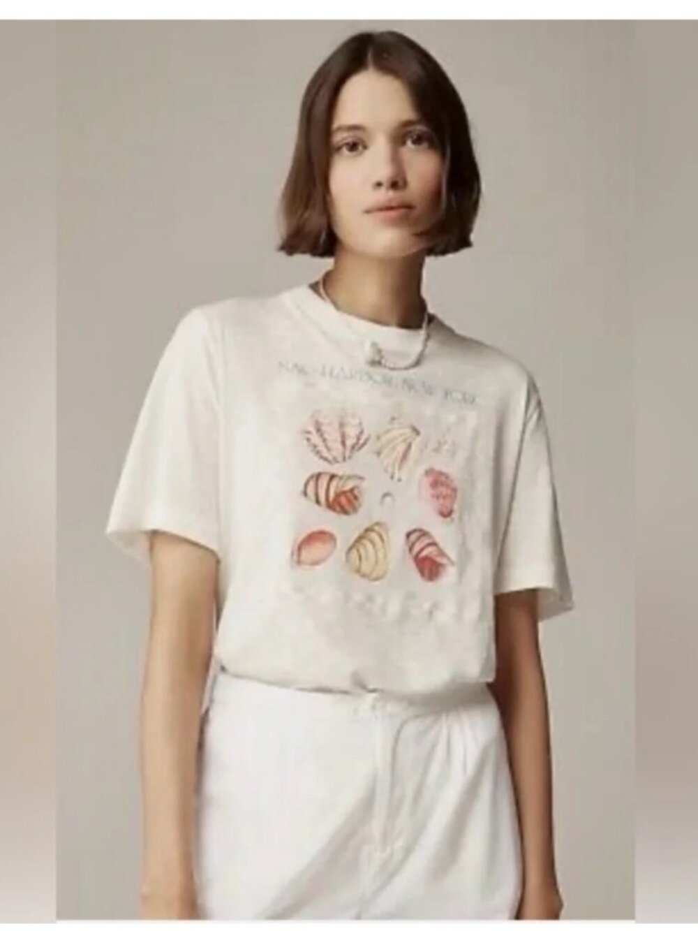 J Crew Sag Harbor sea shell graphic tee - Picture 2 of 5